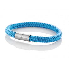 Lade das Bild in den Galerie-Viewer, SEGELTAU ARMBAND &quot;HELL BLAU&quot; 6MM
